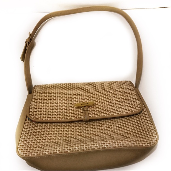 Liz Claiborne Handbags - LIZ CLAIBORNE Woven Shoulder Bag in Brown